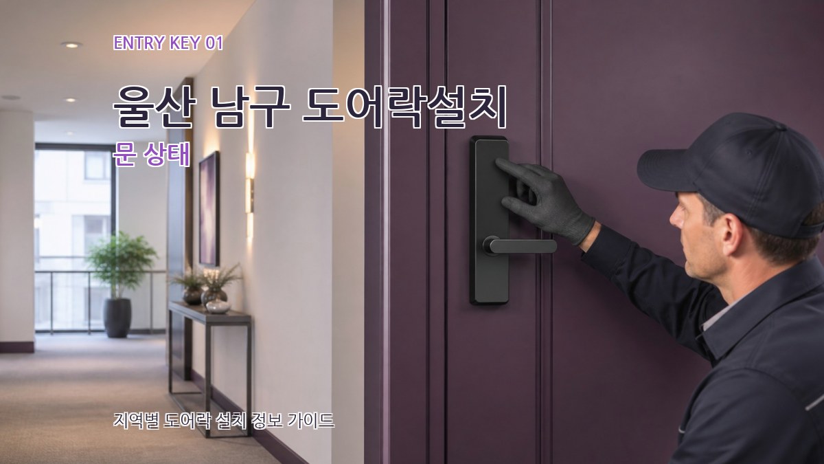 울산 남구 도어락설치