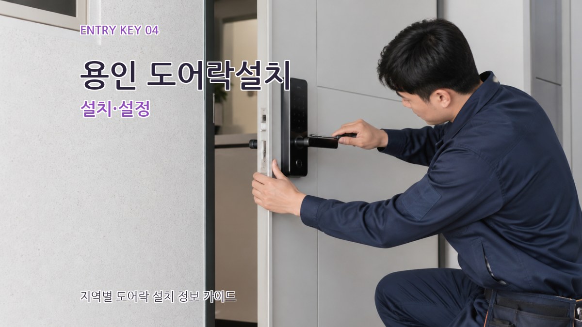 용인 도어락설치 설치·설정
