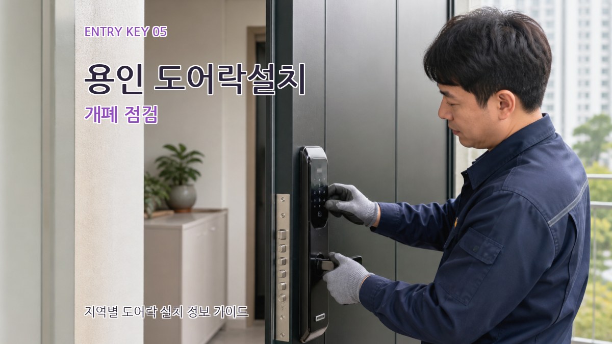 용인 도어락설치 개폐 점검