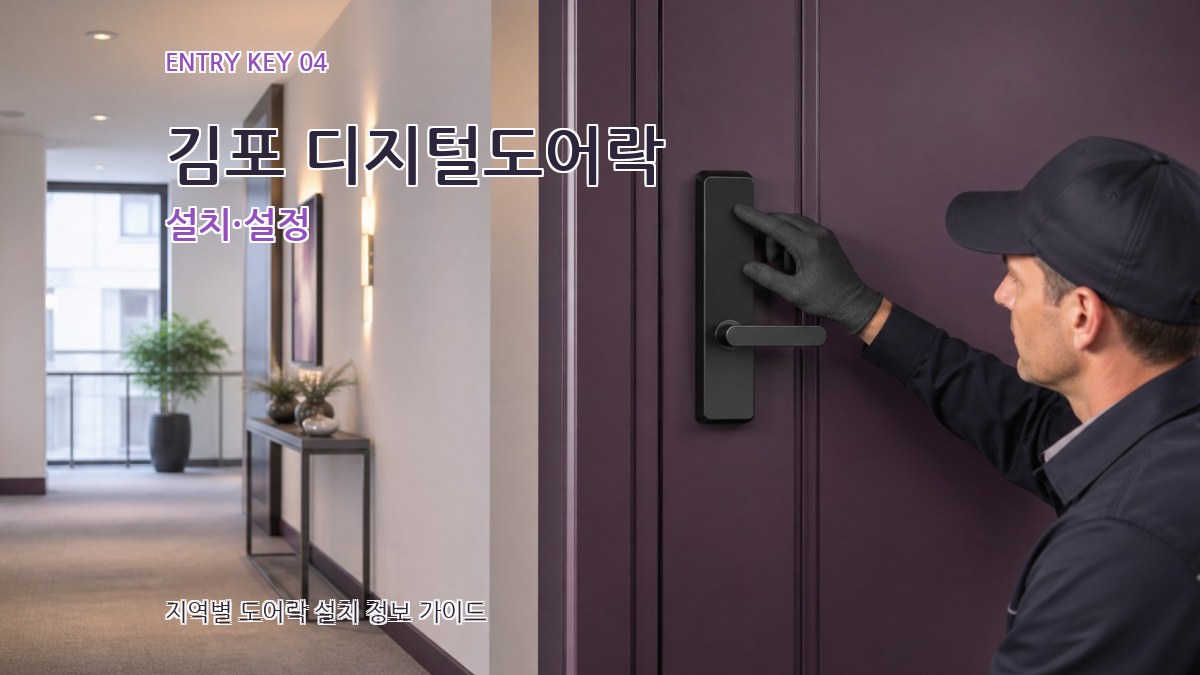 김포 디지털도어락 설치·설정