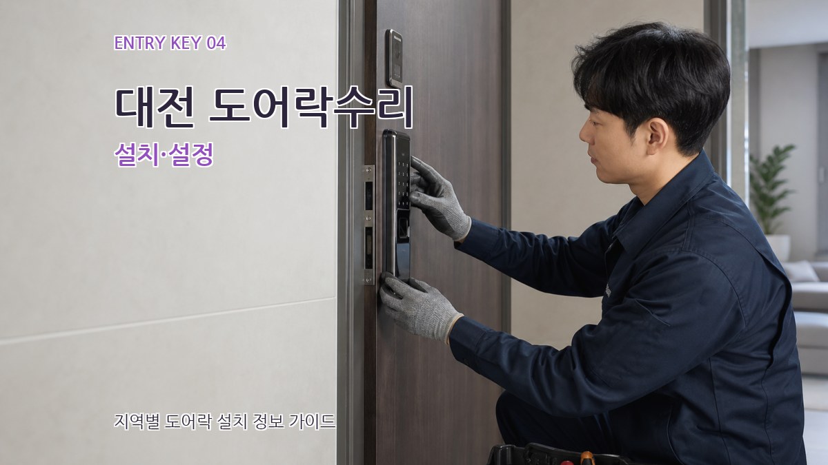 대전 도어락수리 설치·설정