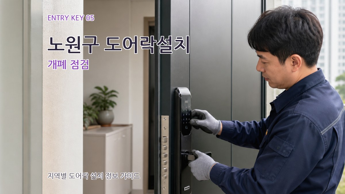 노원구 도어락설치 개폐 점검