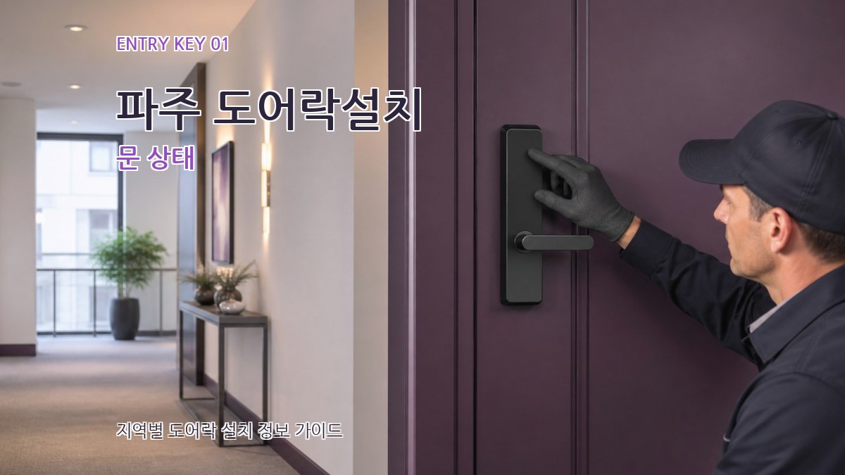 파주 도어락설치