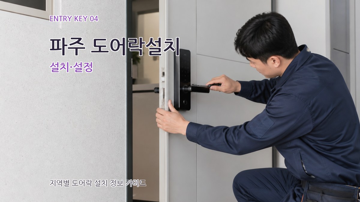 파주 도어락설치 설치·설정