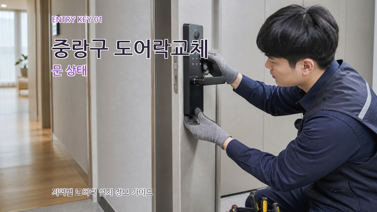 중랑구 도어락교체 문 상태