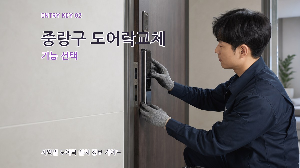 중랑구 도어락교체 기능 선택