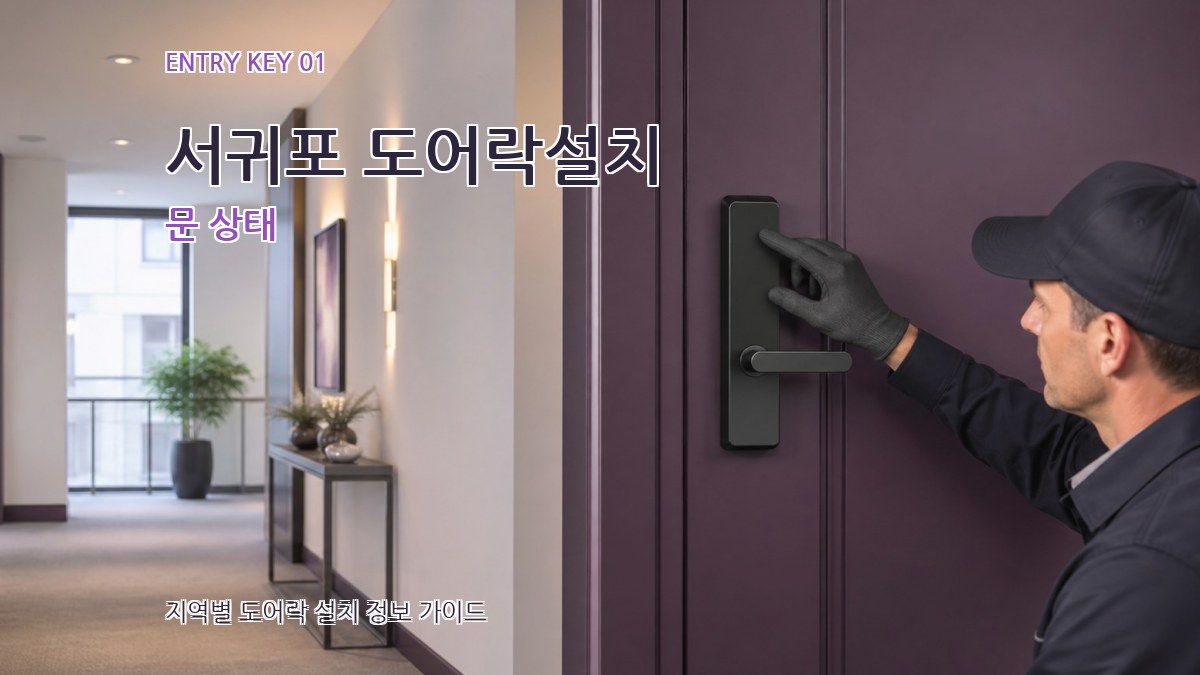 서귀포 도어락설치
