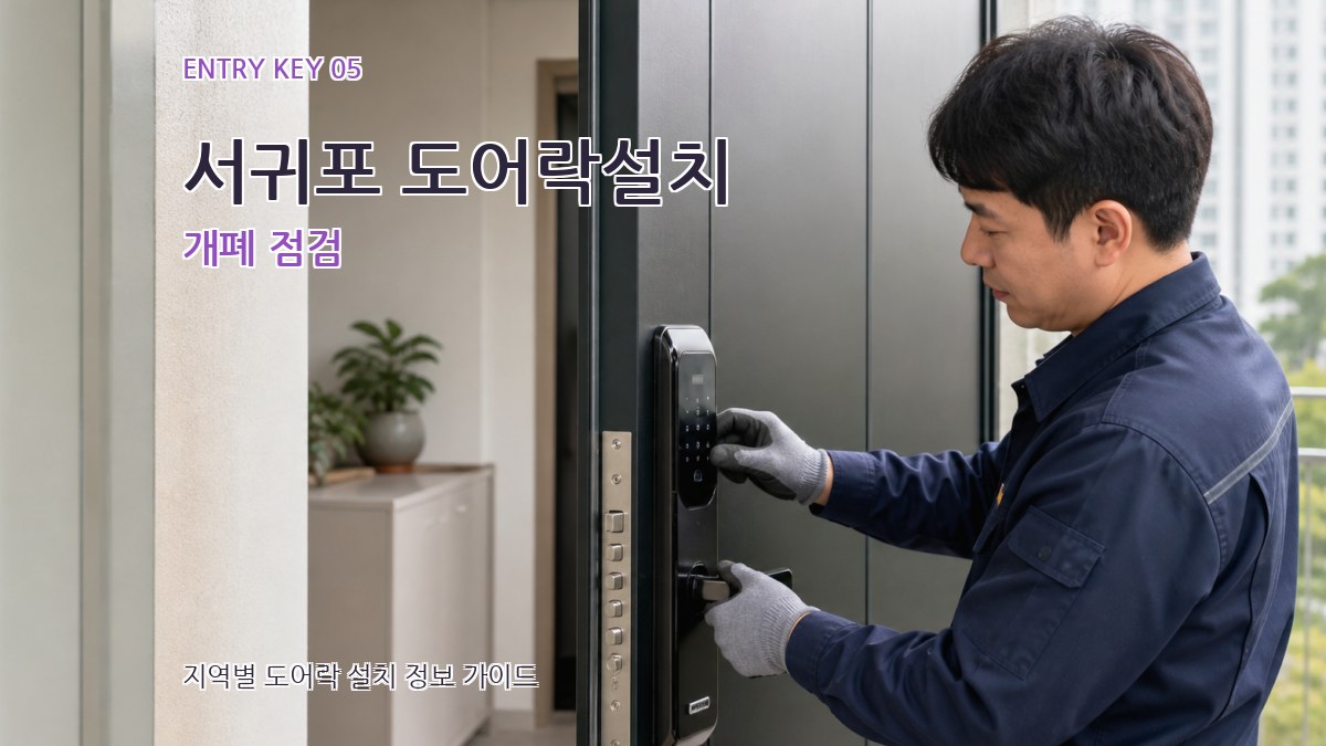 서귀포 도어락설치 개폐 점검