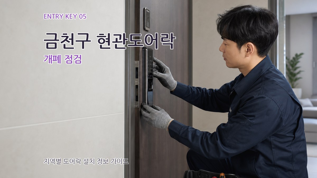 금천구 현관도어락 개폐 점검