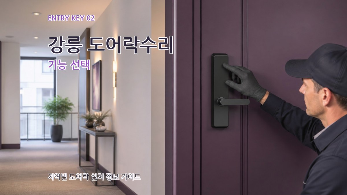 강릉 도어락수리 기능 선택
