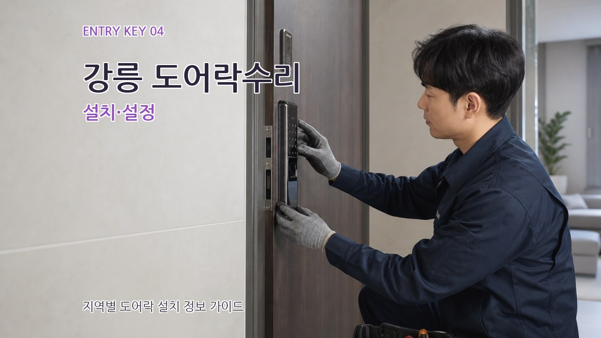 강릉 도어락수리 설치·설정