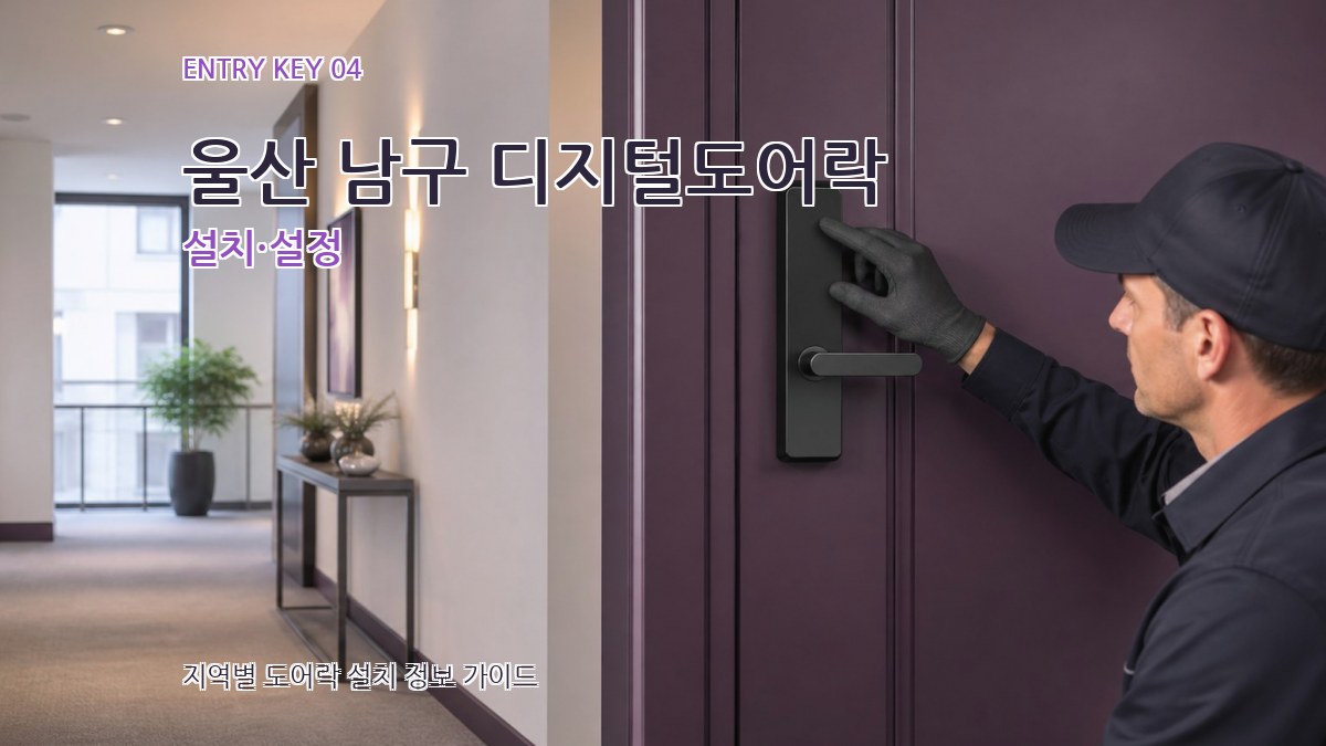울산 남구 디지털도어락 설치·설정