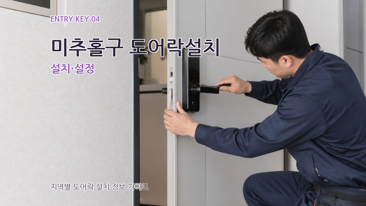 미추홀구 도어락설치 설치·설정