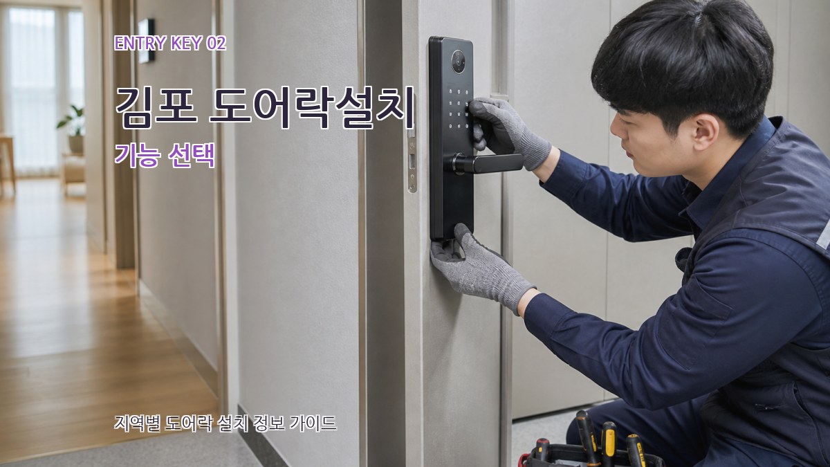 김포 도어락설치 기능 선택