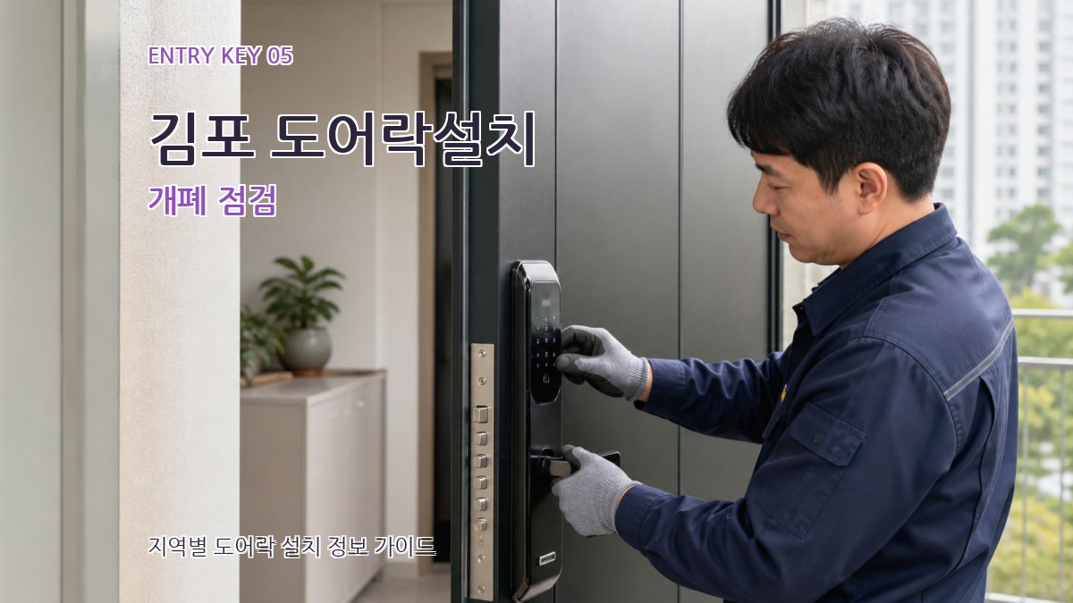 김포 도어락설치 개폐 점검