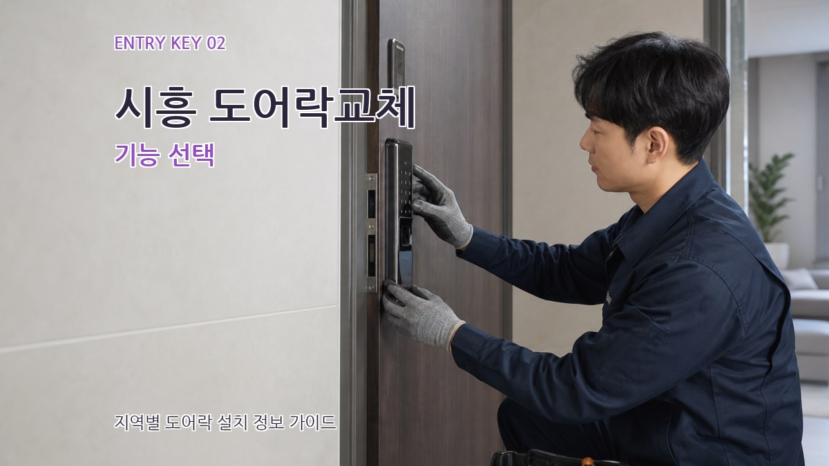 시흥 도어락교체 기능 선택