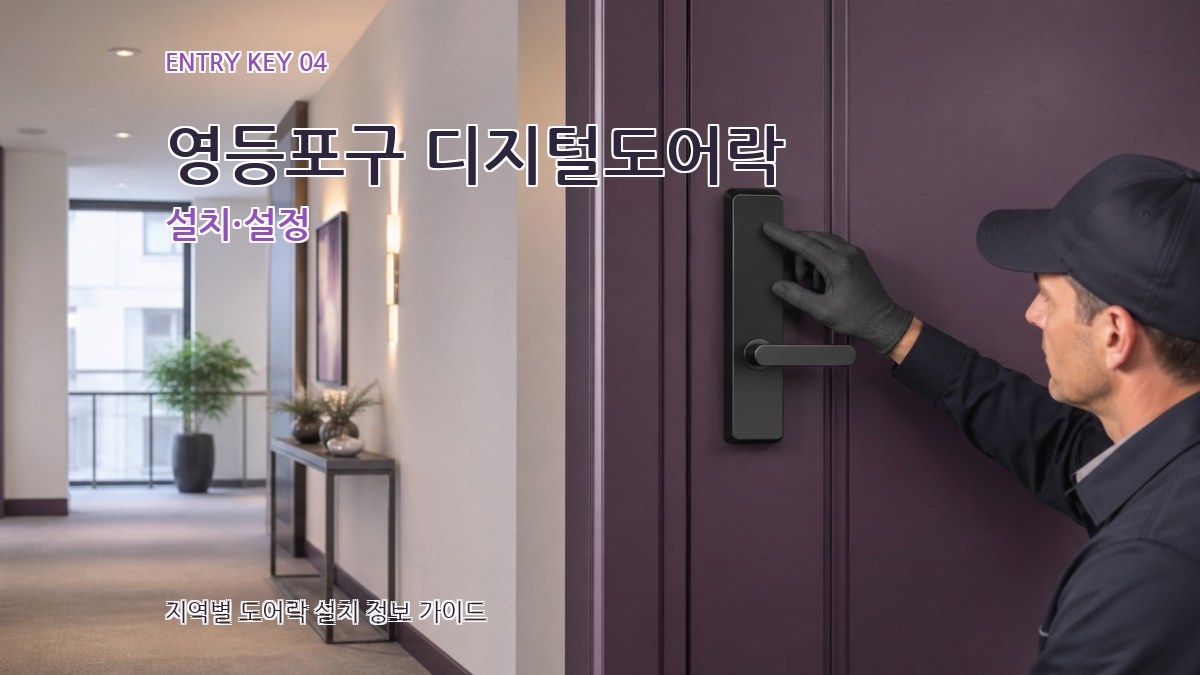 영등포구 디지털도어락 설치·설정