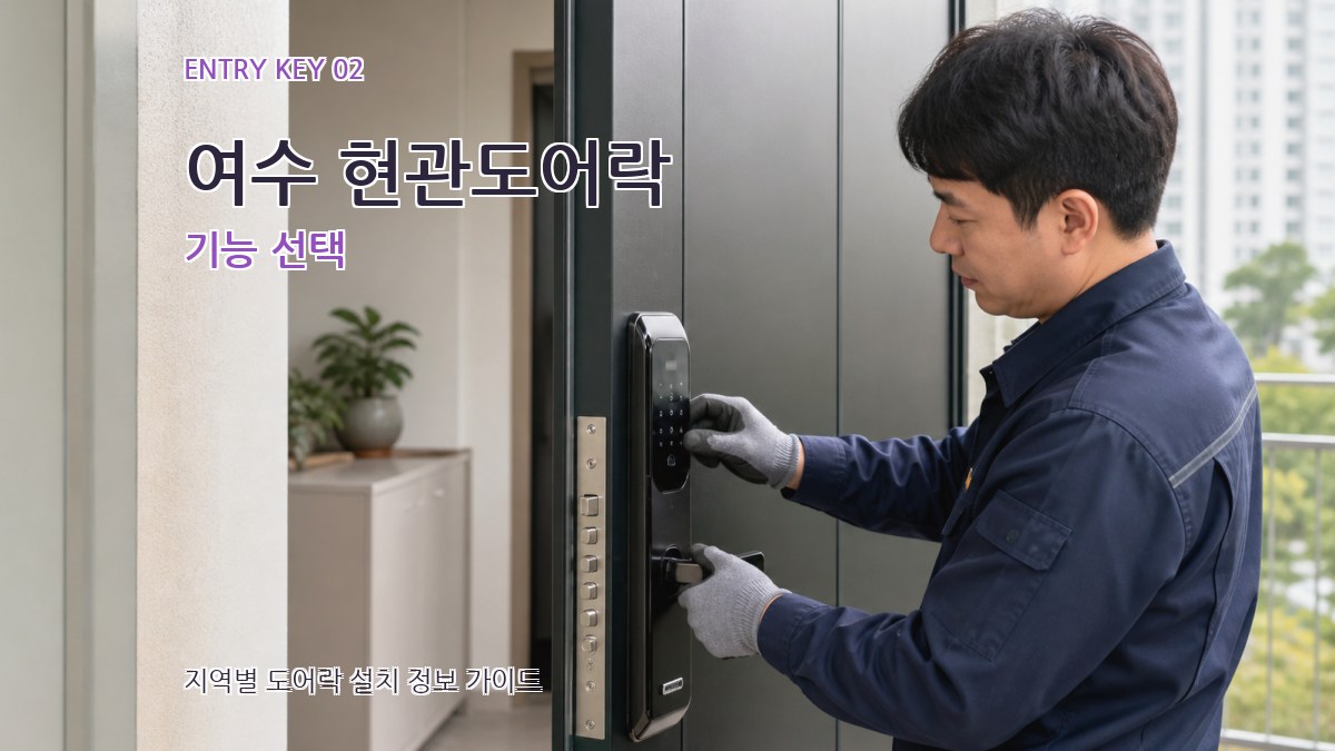 여수 현관도어락 기능 선택