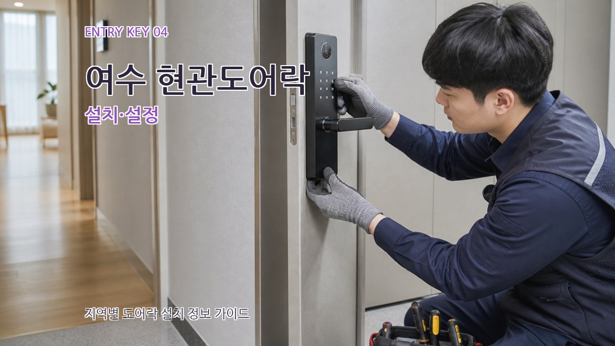 여수 현관도어락 설치·설정