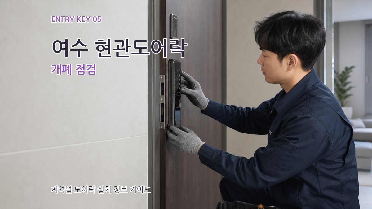 여수 현관도어락 개폐 점검