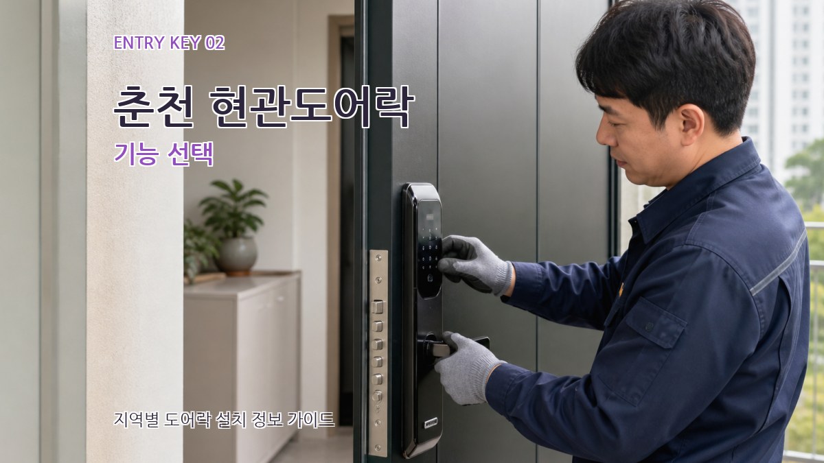춘천 현관도어락 기능 선택