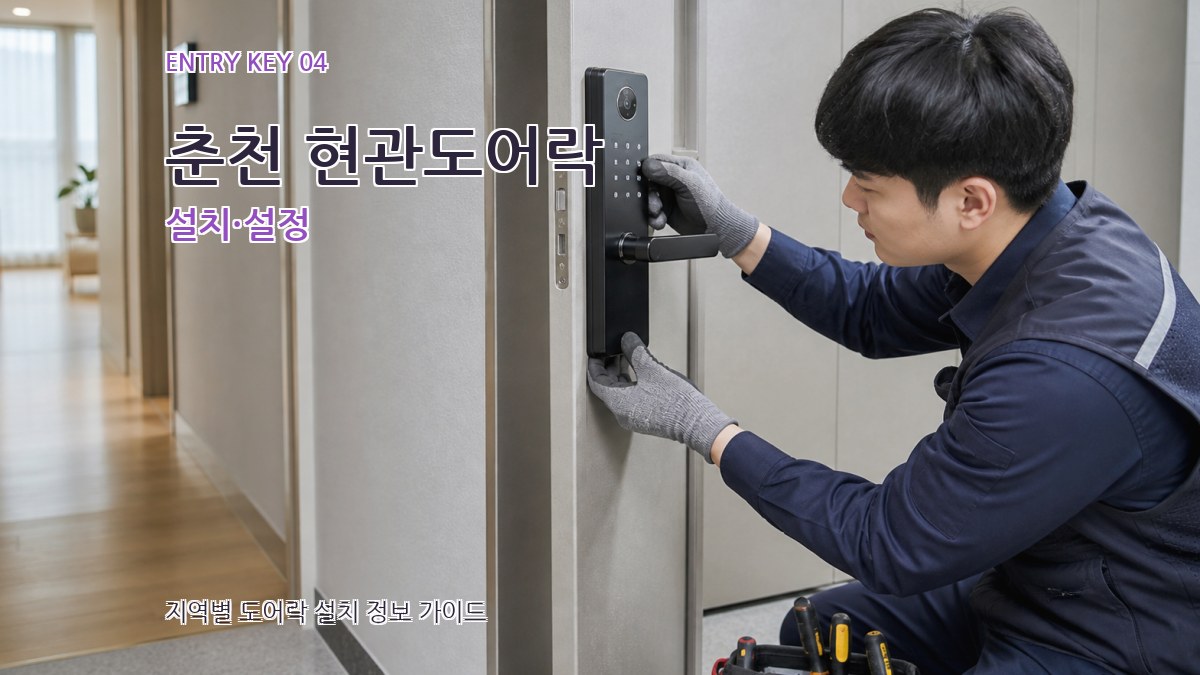 춘천 현관도어락 설치·설정
