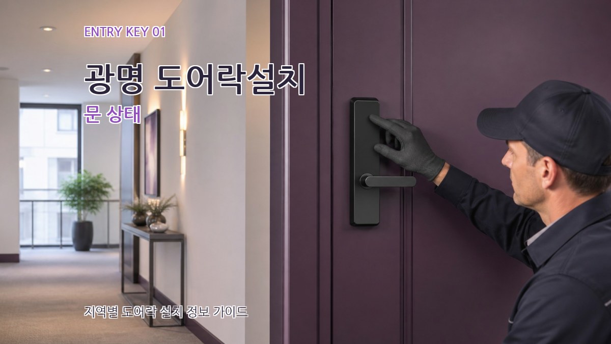 광명 도어락설치