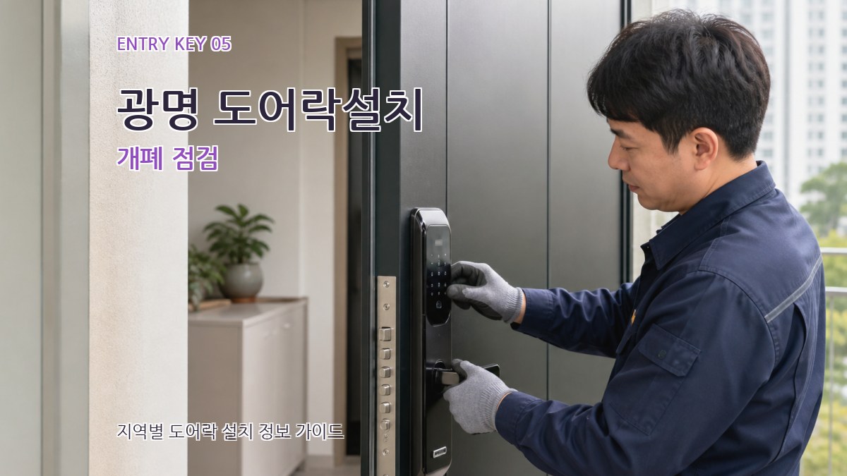 광명 도어락설치 개폐 점검