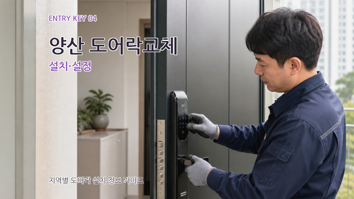 양산 도어락교체 설치·설정