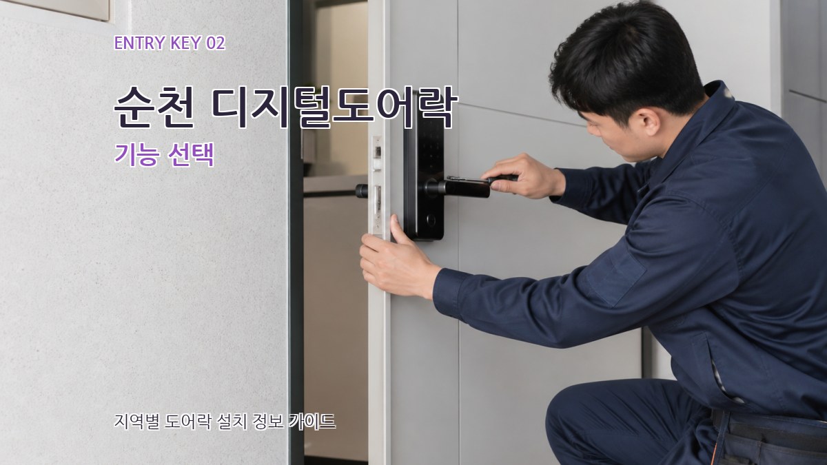 순천 디지털도어락 기능 선택