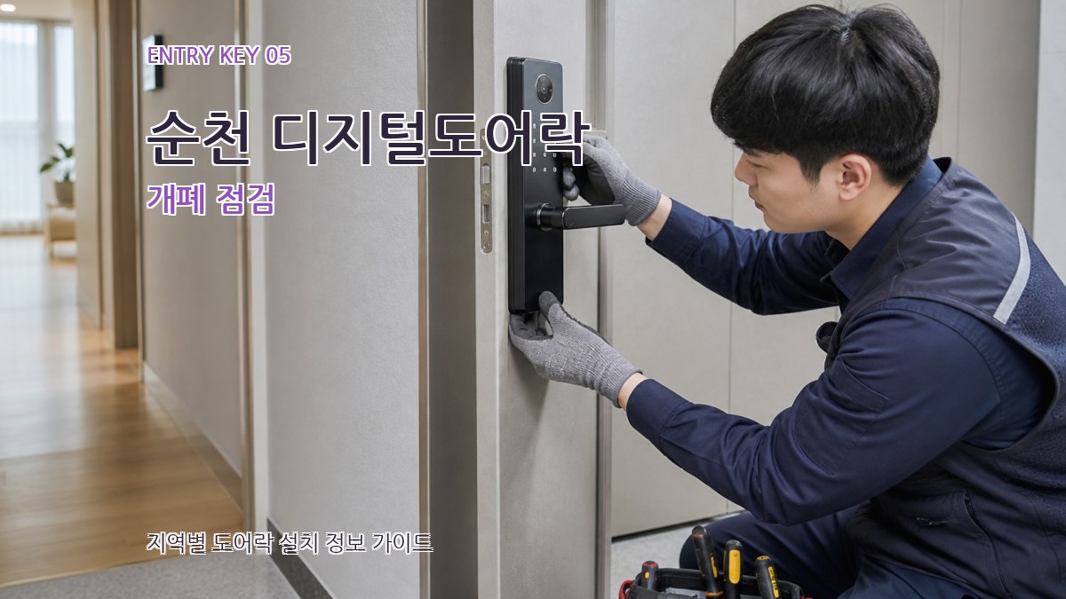 순천 디지털도어락 개폐 점검