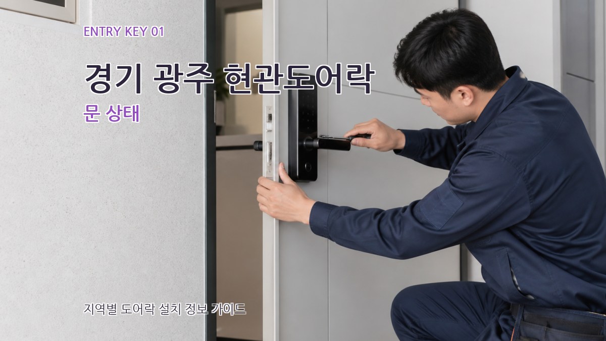 경기 광주 현관도어락