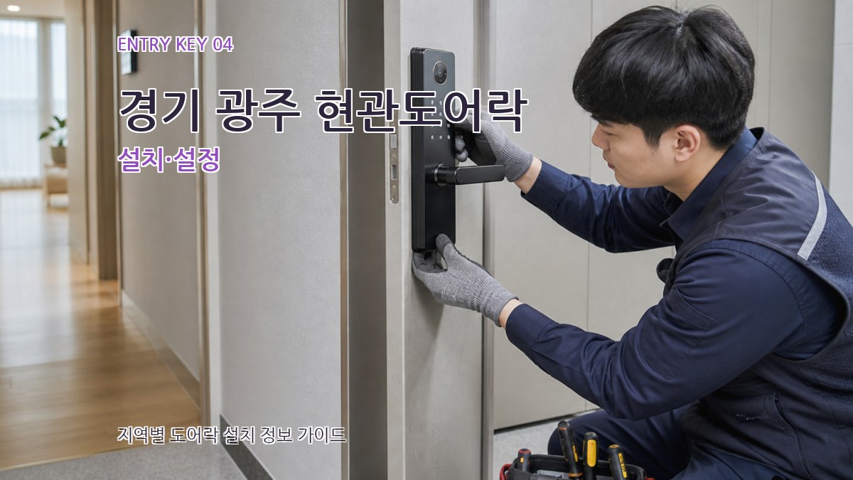 경기 광주 현관도어락 설치·설정