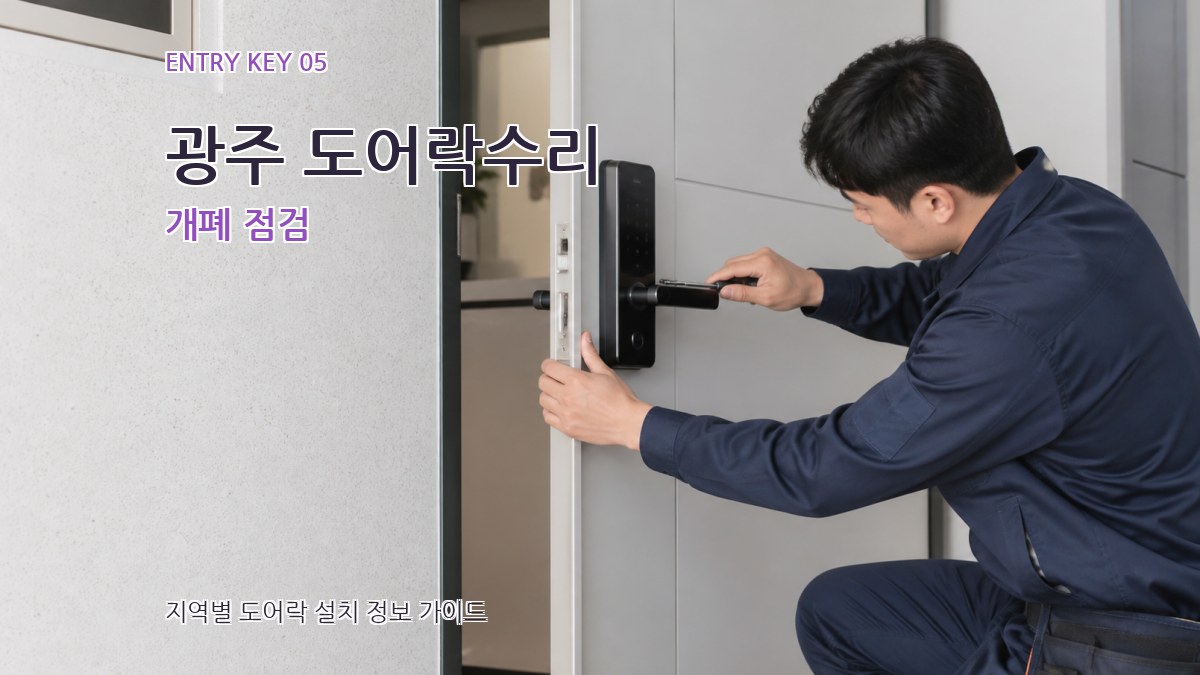 광주 도어락수리 개폐 점검