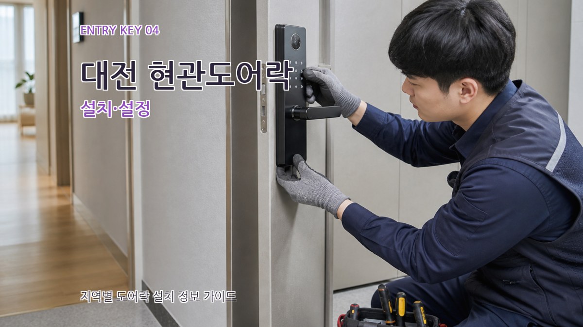 대전 현관도어락 설치·설정