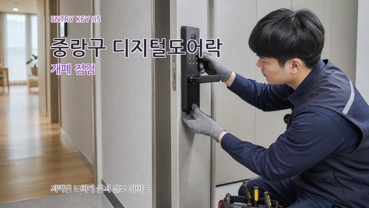 중랑구 디지털도어락 개폐 점검