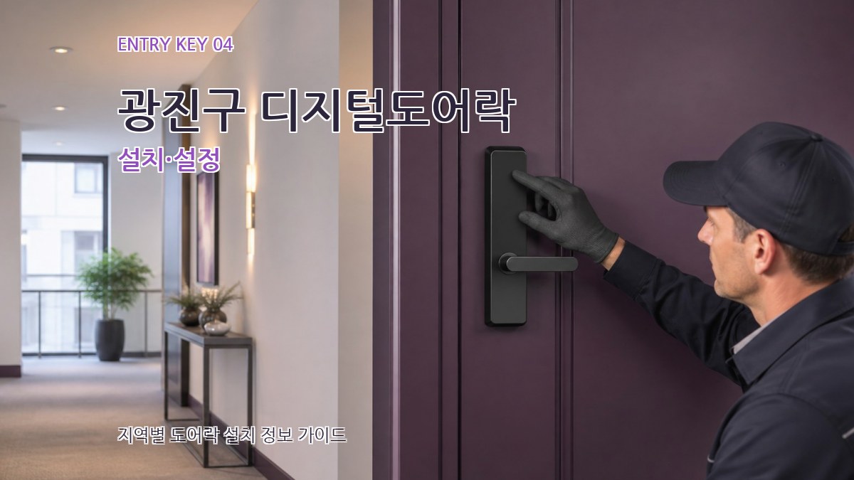 광진구 디지털도어락 설치·설정