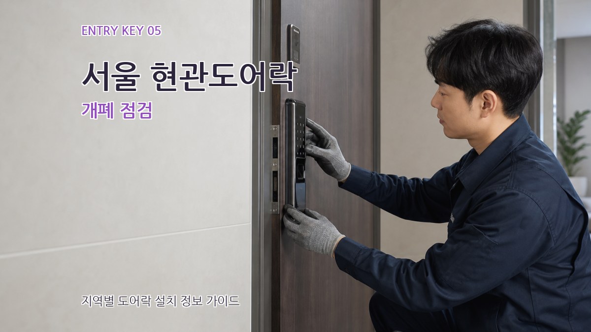 서울 현관도어락 개폐 점검