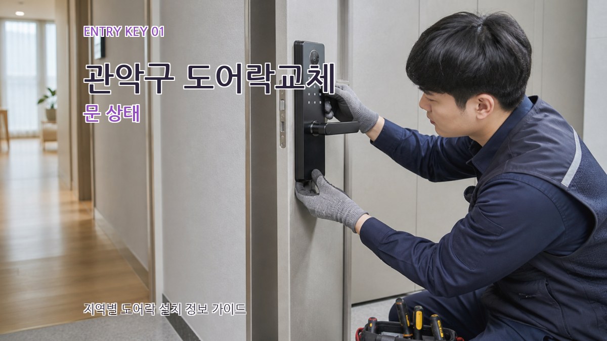 관악구 도어락교체 문 상태
