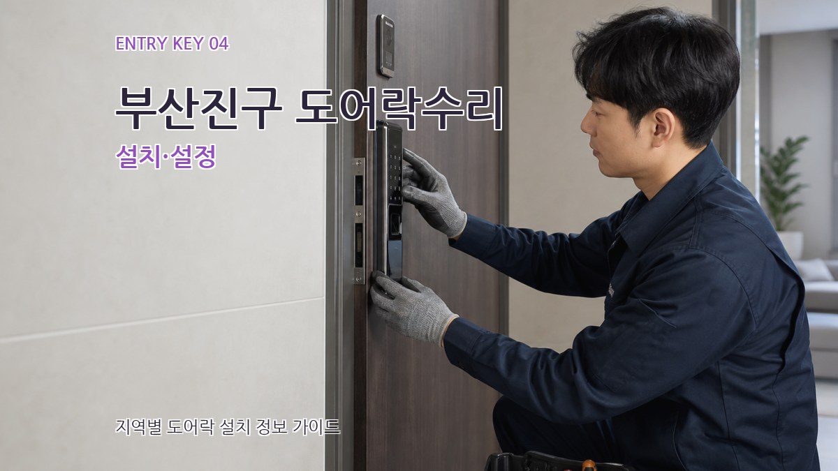 부산진구 도어락수리 설치·설정