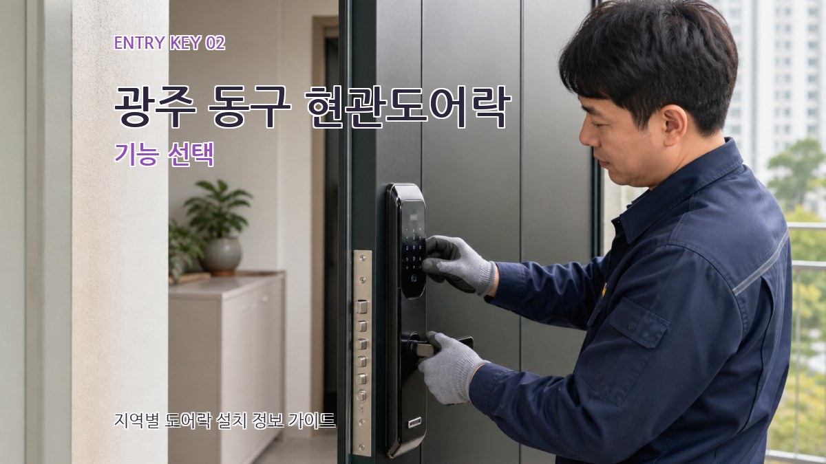 광주 동구 현관도어락 기능 선택