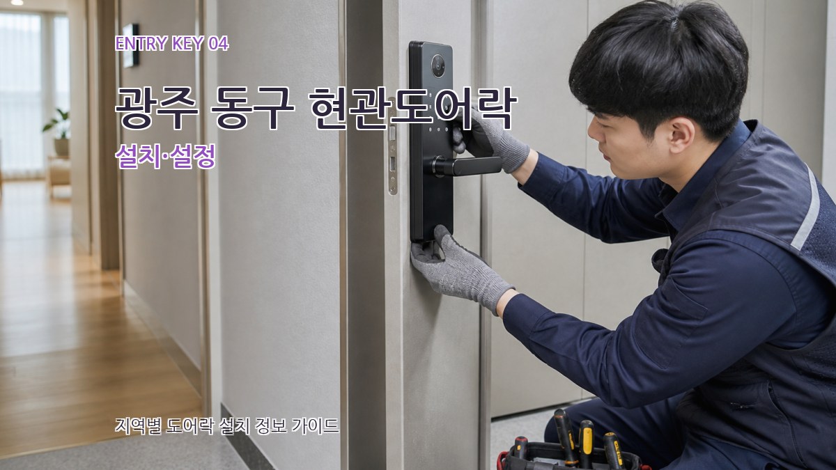 광주 동구 현관도어락 설치·설정