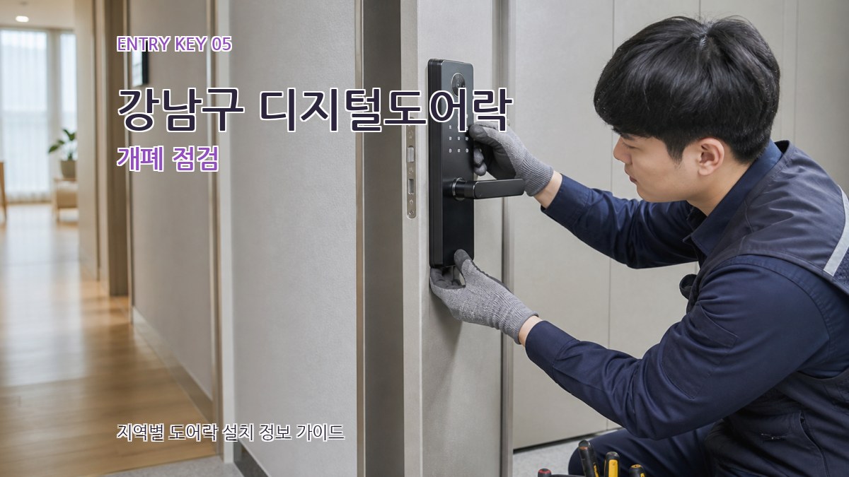강남구 디지털도어락 개폐 점검