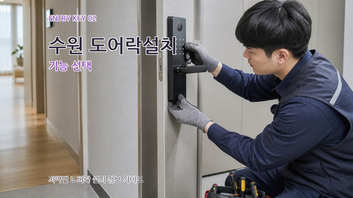 수원 도어락설치 기능 선택
