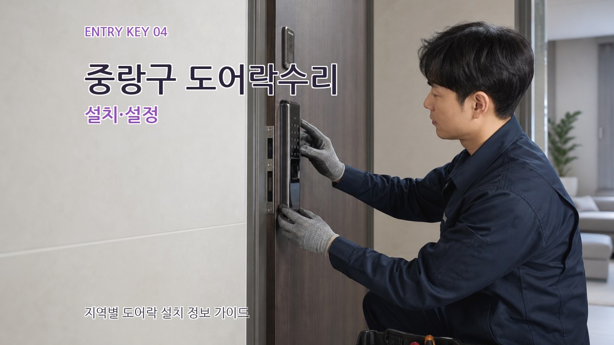중랑구 도어락수리 설치·설정