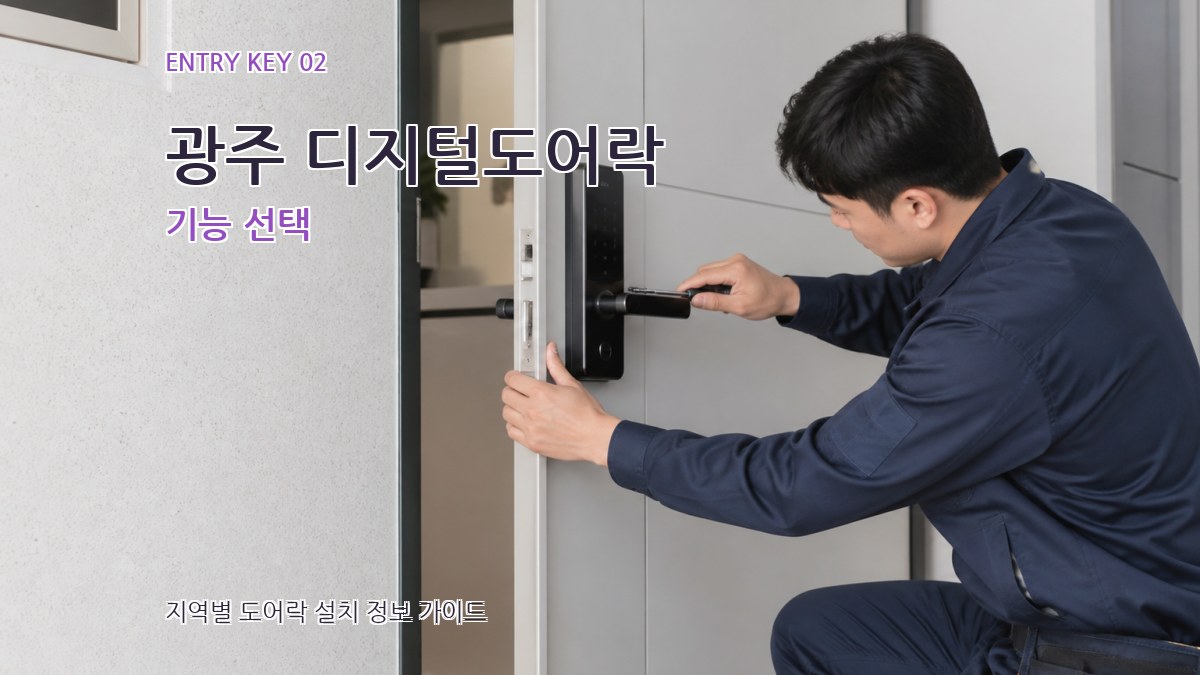 광주 디지털도어락 기능 선택