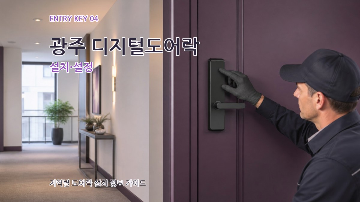 광주 디지털도어락 설치·설정