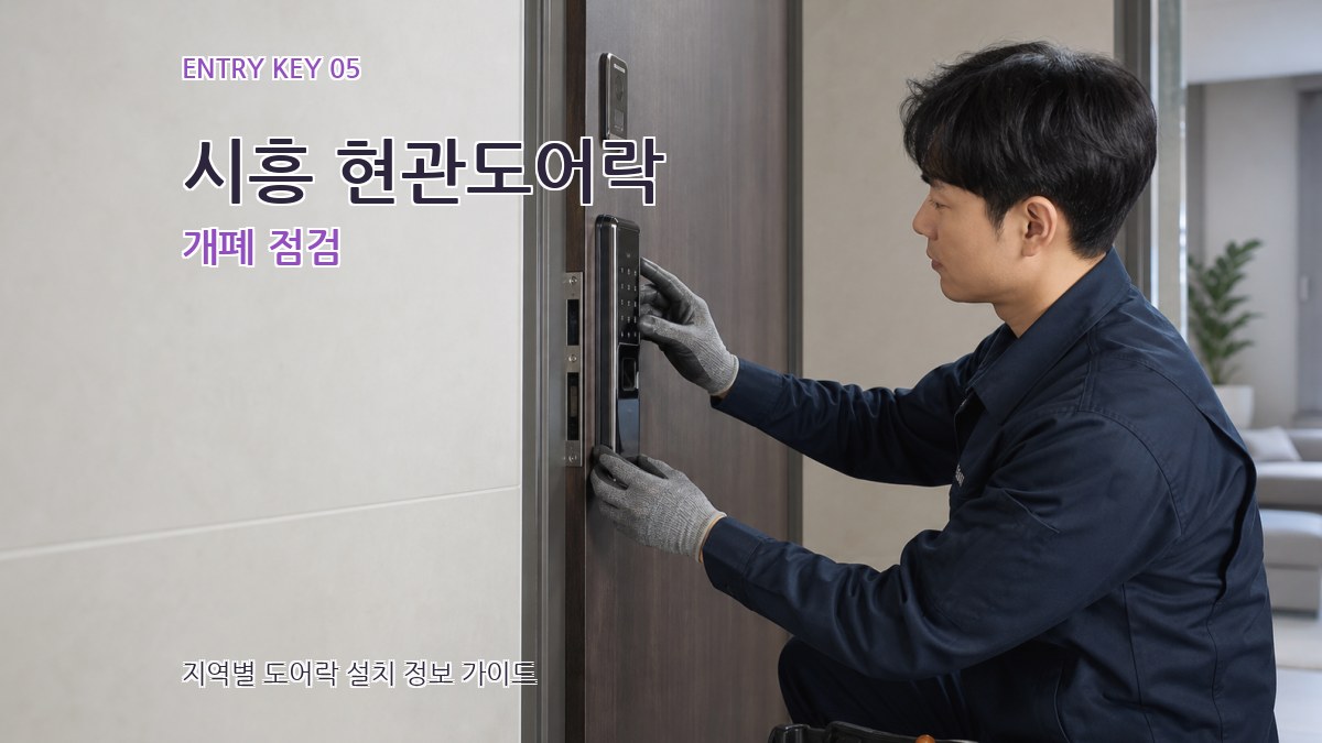 시흥 현관도어락 개폐 점검