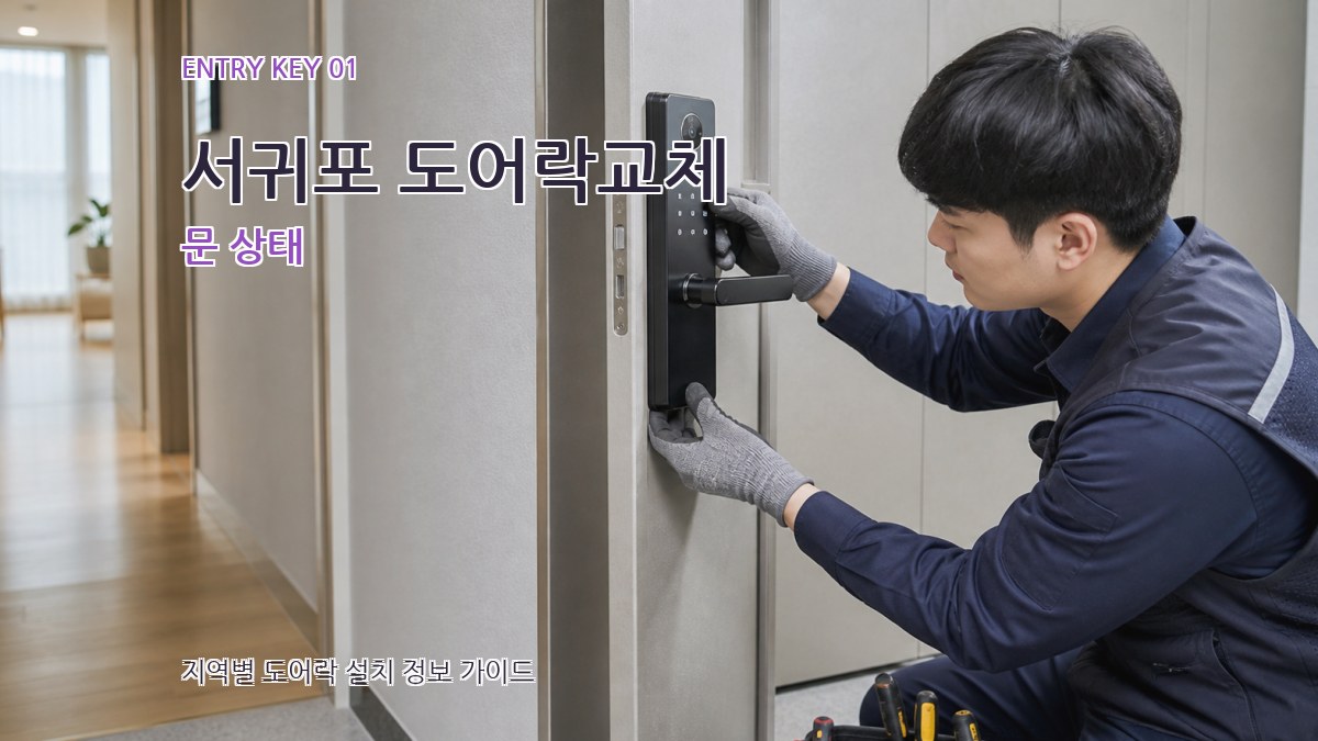 서귀포 도어락교체 문 상태