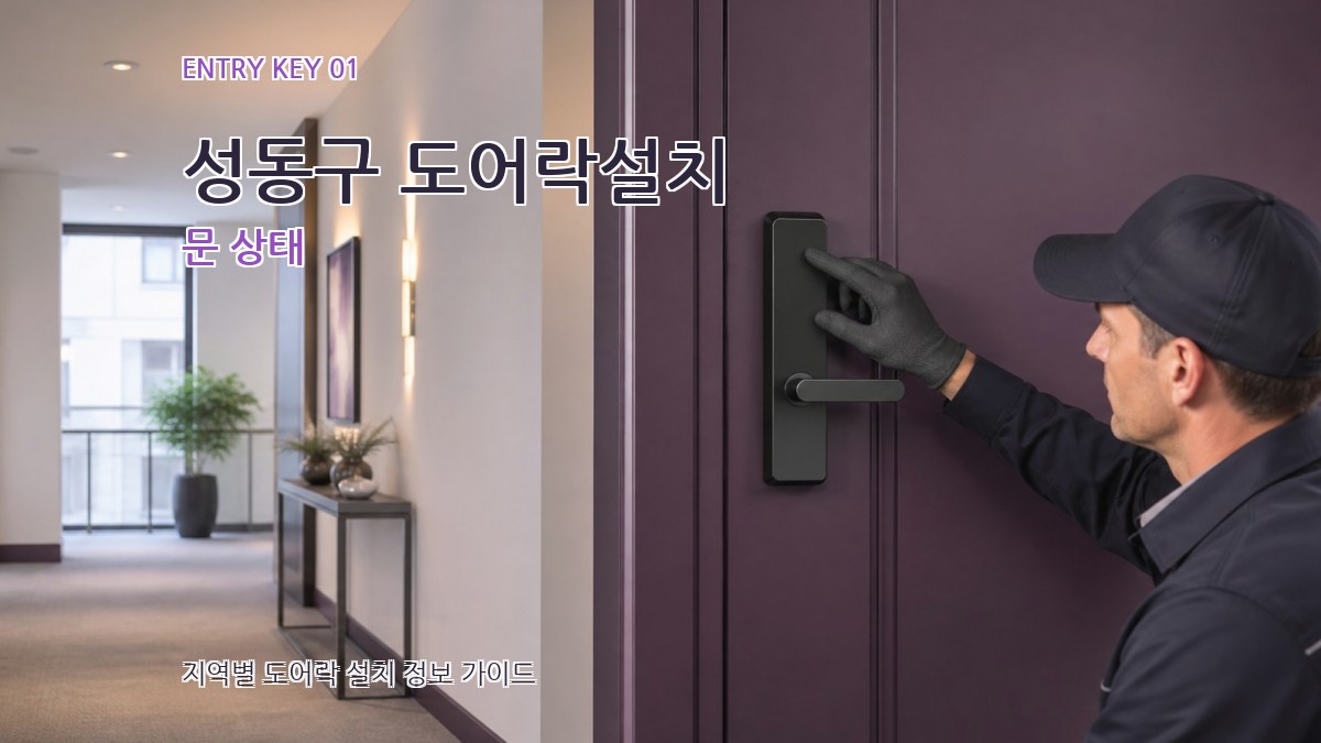 성동구 도어락설치